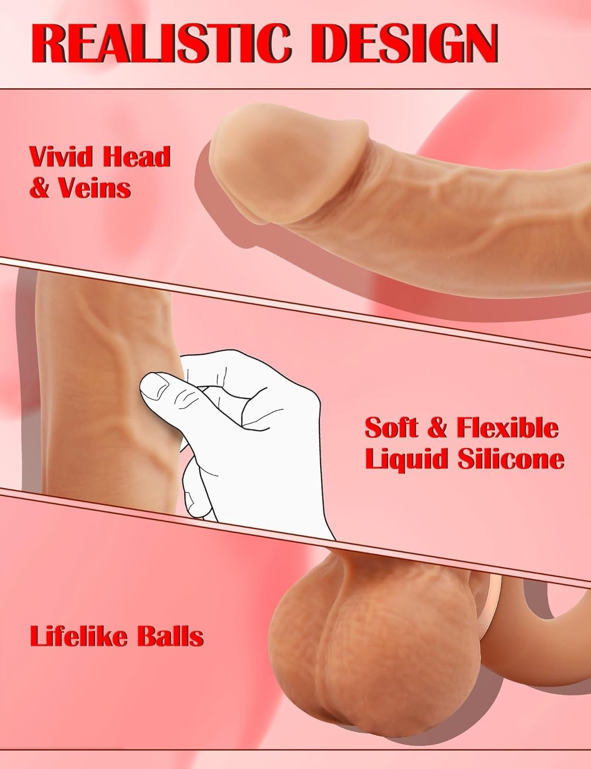 EchoFlex Rotating Strapless Strap On Vibrator - SinfulX - Personal Care > Sexual Wellness > Strapless Strap - On