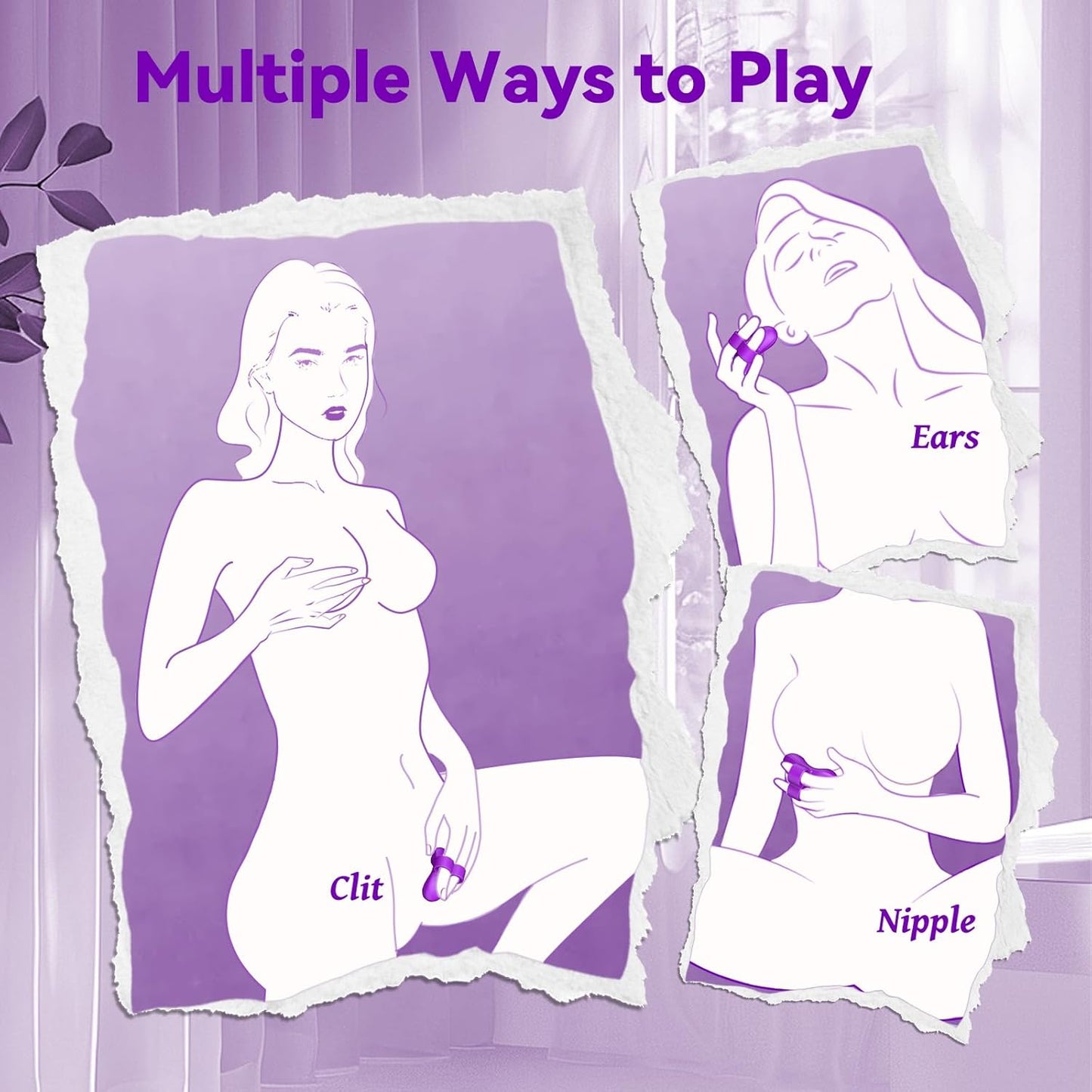 VioraX Finger Vibrator 10 Modes Waterproof Mini Purple - SinfulX - Personal Care > Sexual Wellness > Finger Vibrator