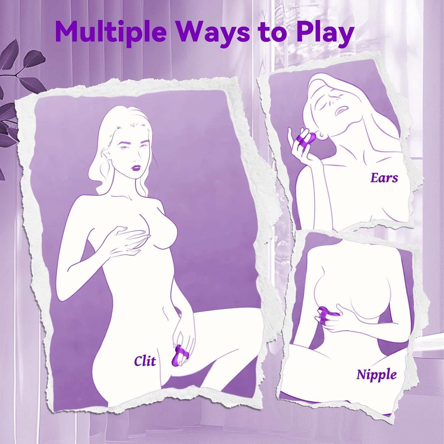 VioraX Finger Vibrator 10 Modes Waterproof Mini Purple - SinfulX - Personal Care > Sexual Wellness > Finger Vibrator