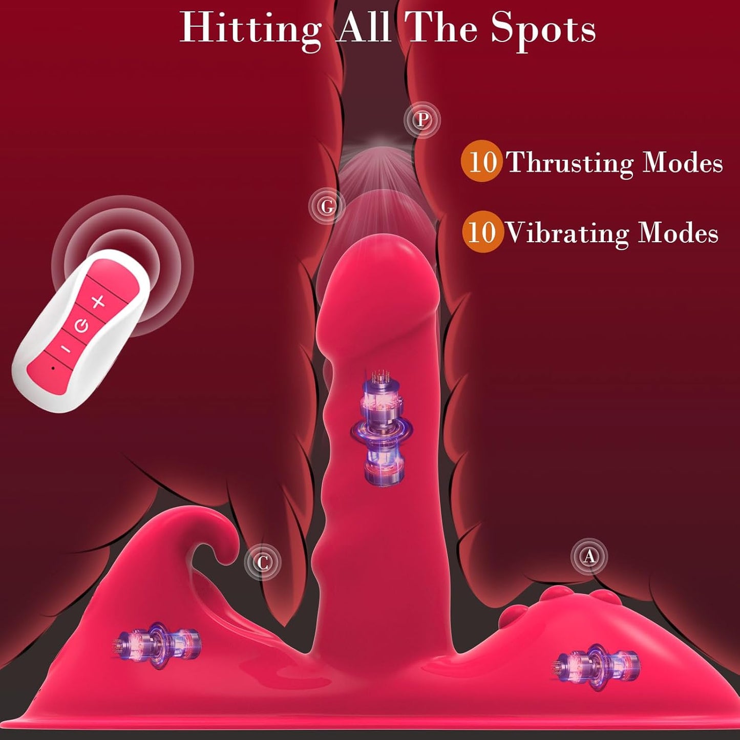 RideQueen Sit & Ride Thrusting Dildo with Remote - SinfulX - 
