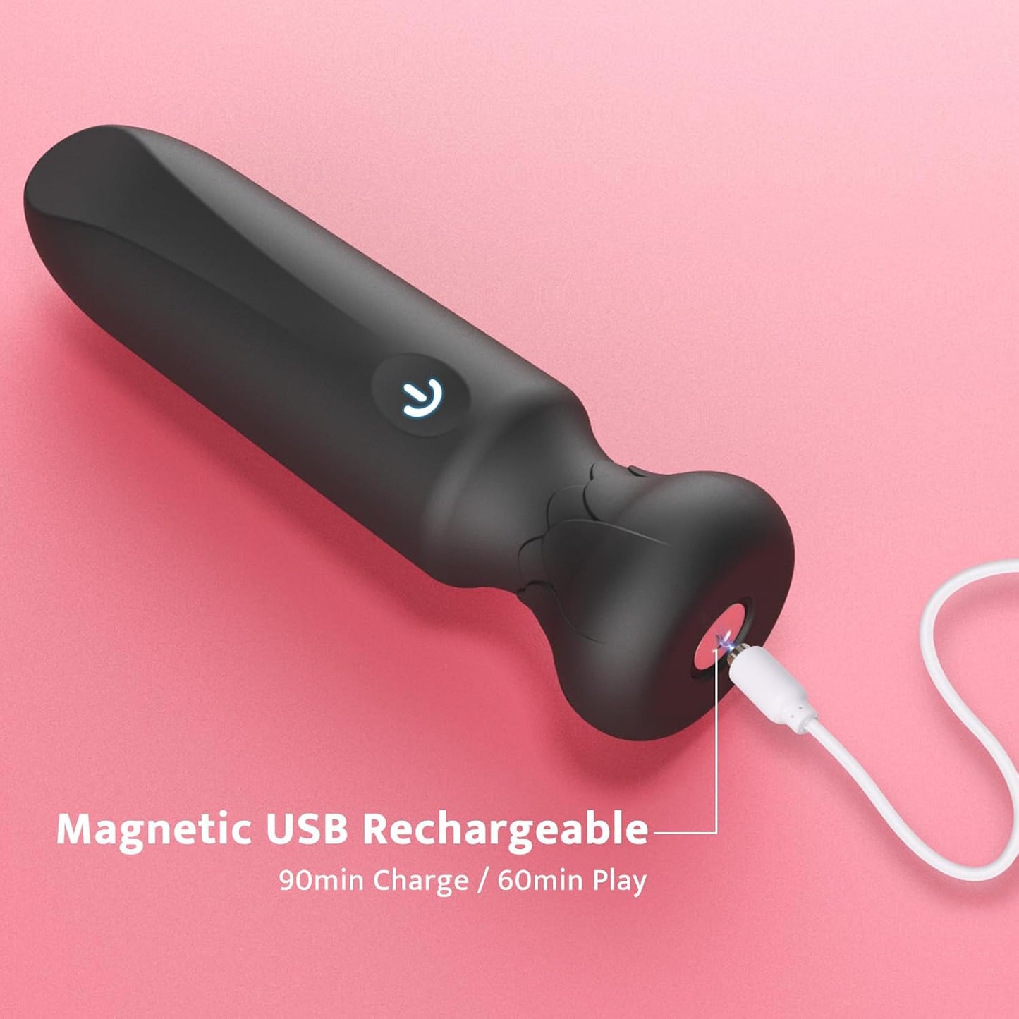 MidnightLuxe Bullet Vibrator 10 Modes Waterproof Silicone Rechargeable - SinfulX - Personal Care > Sexual Wellness > Bullet Vibrator