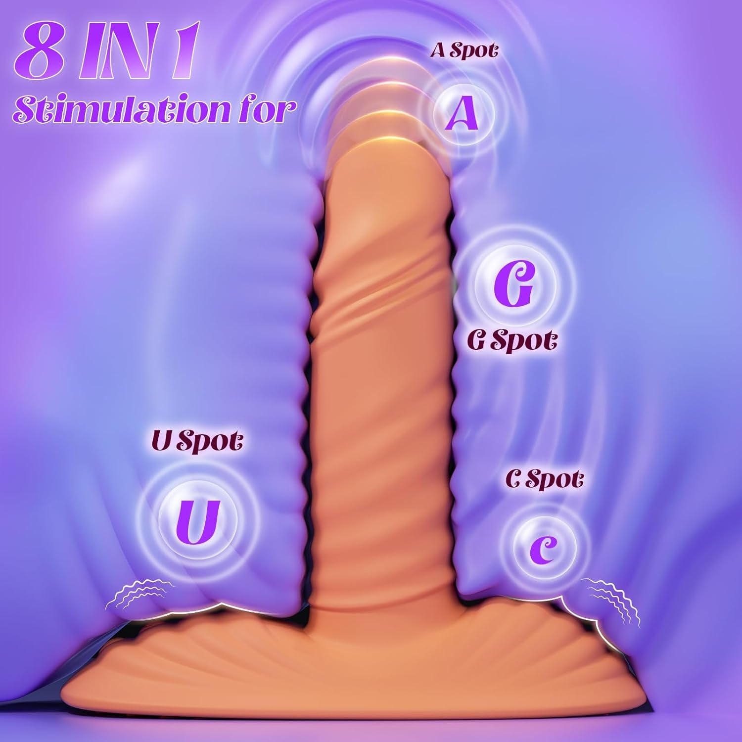 Thrusting Dildo Vibrator Women Sex Toys, Riding Grinding Dildos Adult Toys Sex Toy with 9 Vibrating 3 Thrusting, G Spot Clit Anal Vibrators Adult Sex Toys & Games for Couples Remote Control - SinfulX - 