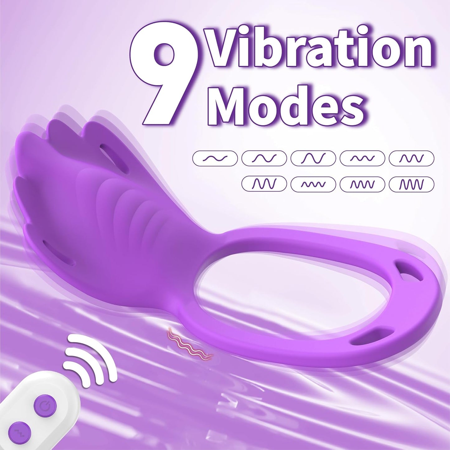 VioletLink Wearable Cock Ring Clit Stimulator App 9 Modes - SinfulX - Personal Care > Sexual Wellness > Couples Cock Ring