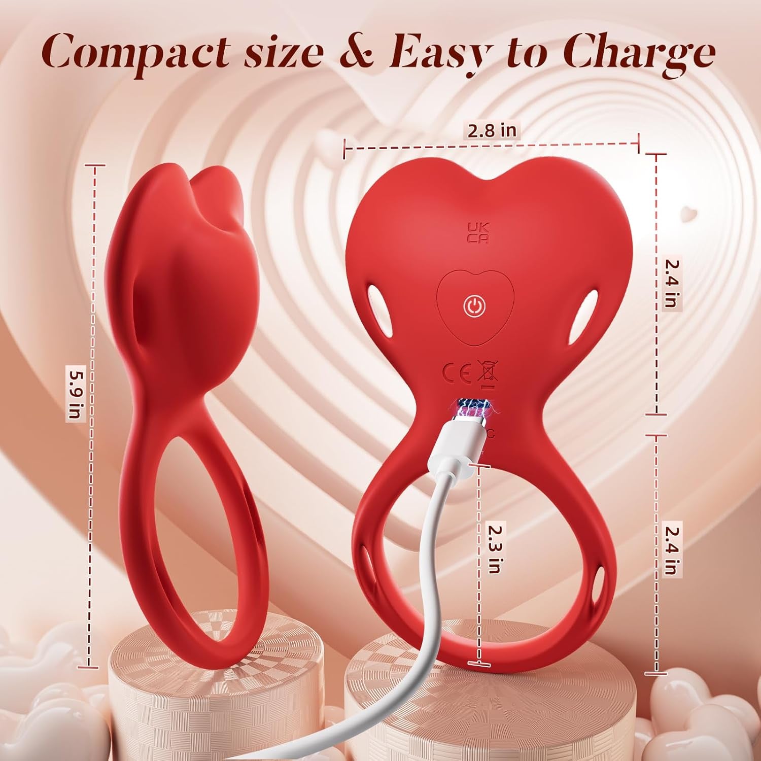 SilkLink Wearable Cock Ring Clit Stimulator Remote 10 Modes - SinfulX - Personal Care > Sexual Wellness > Couples Cock Ring