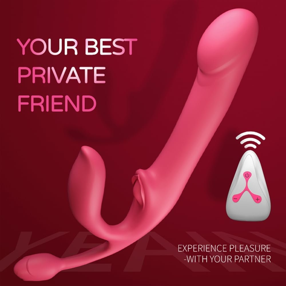 QuadSync Triple Head Strapless Strap On Vibrator - SinfulX - Personal Care > Sexual Wellness > Strapless Strap - On