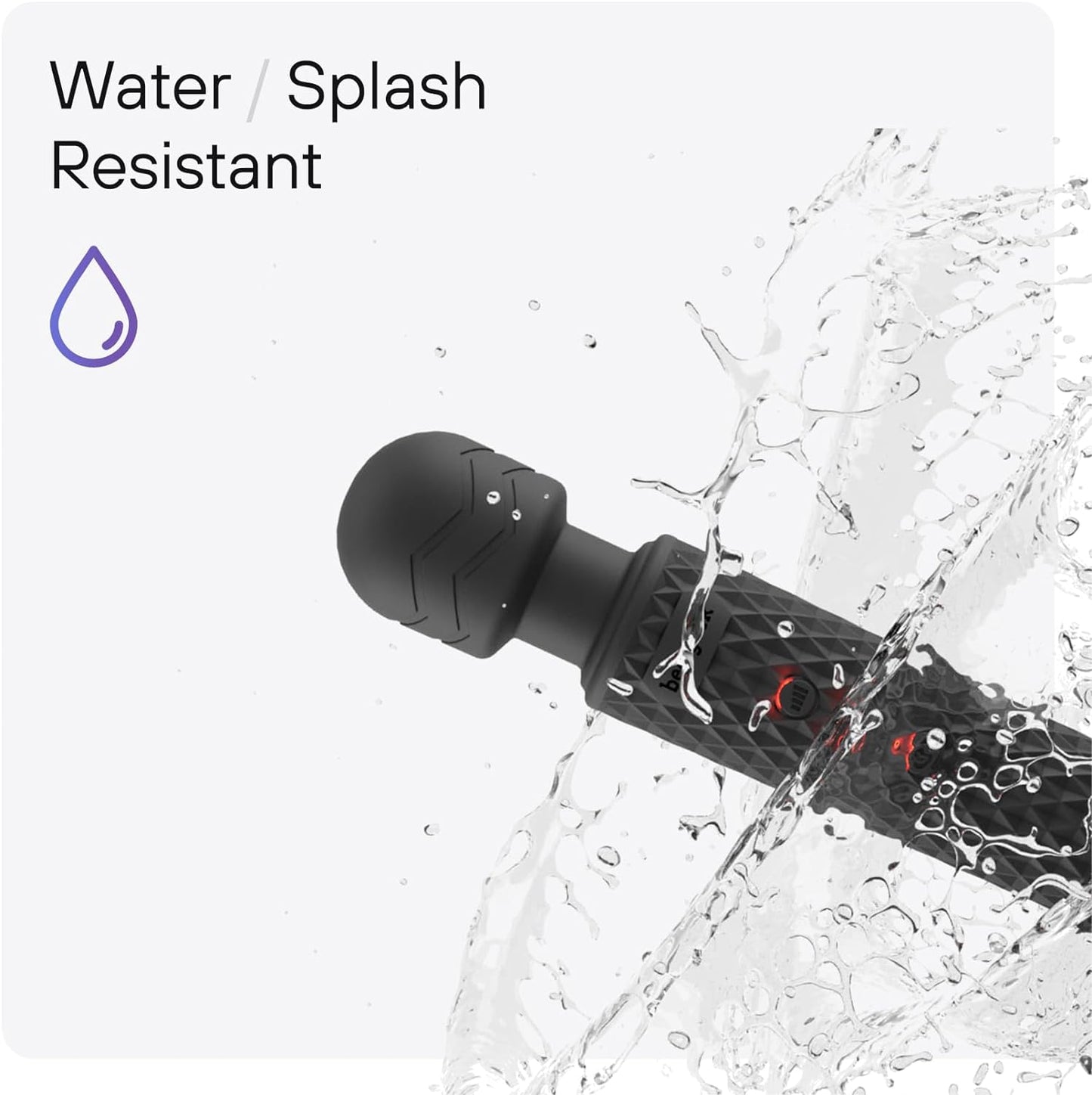 ObsidianPrism Wand Vibrator 20 Patterns 8 Speeds Waterproof - SinfulX - Personal Care > Sexual Wellness > Wand Vibrator