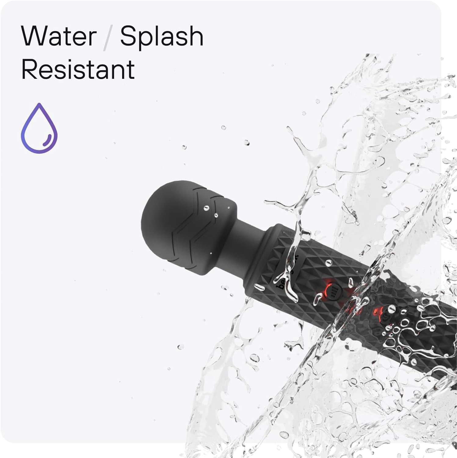 ObsidianPrism Wand Vibrator 20 Patterns 8 Speeds Waterproof - SinfulX - Personal Care > Sexual Wellness > Wand Vibrator