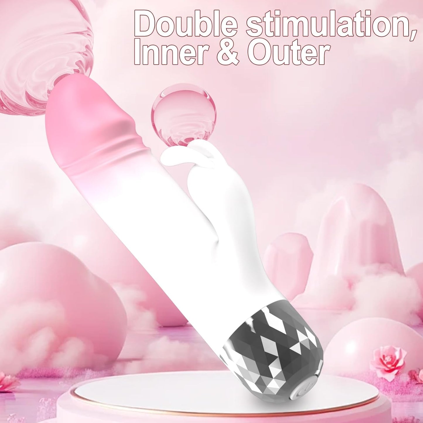 Mini G Spot Vibrator Dildo Sex Toys - Realistic Mini Bullet Vibrators with 9 Powerful Vibrations, Adult Female Sex Toy for G Spot Clitoral Nipple Clitoral Stimulation for Women - SinfulX - 