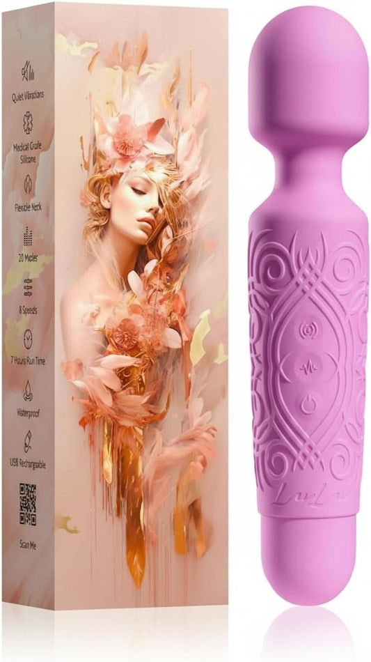 BlushNova Mini Wand Vibrator Rechargeable Waterproof Quiet - SinfulX - Personal Care > Sexual Wellness > Wand Vibrator