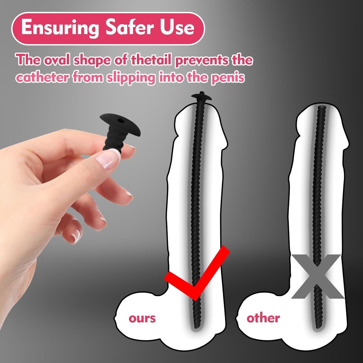 DualPath 5PCS Urethral Sounds Silicone Dilator Set - SinfulX - Personal Care > Sexual Wellness > Penis Plug