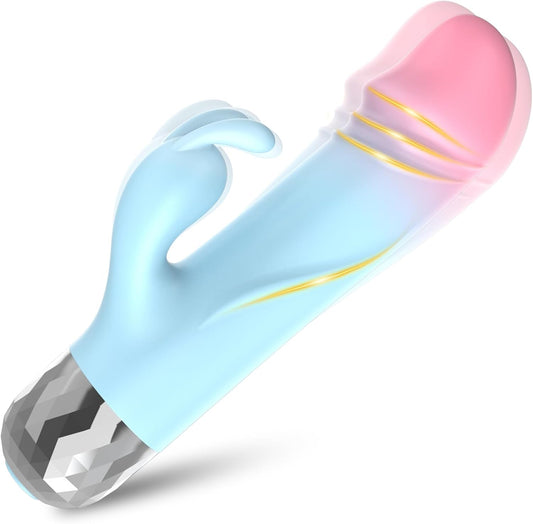 Bullet Vibrator Sex Toys for Women, Silicone Rabbit Vibrators with 9 Vibrating Modes, Mini Vibrator Clitoral Stimulator Realisti Dildo Adult Sex Toy for Female and Couples