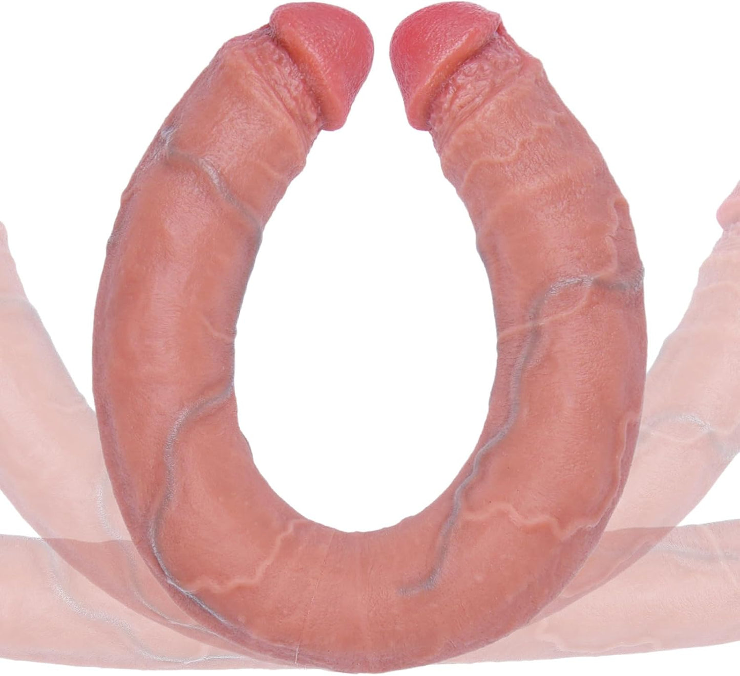 24.4*2.2 Inch Huge Double - Ended Thick Dildo, Extra Large Silicone Double - Headed Dildo for Vaginal Anal Stimulator,Xxl Wide Realistic Long Dual Penis for Couples,Women and Gay Men,Giant Adult Sex Toys - SinfulX - 