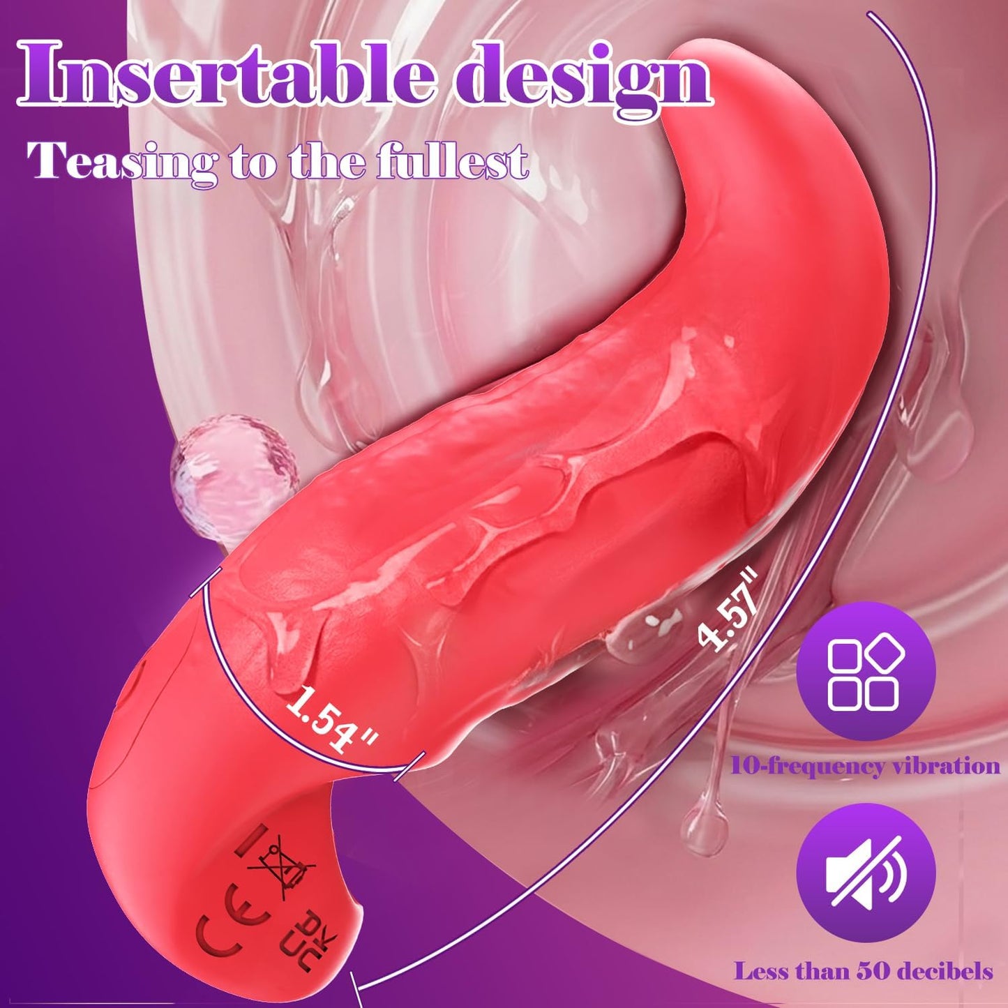 VelixTongue Finger Vibrator Tongue Design 10 Modes USB - SinfulX - Personal Care > Sexual Wellness > Finger Vibrator