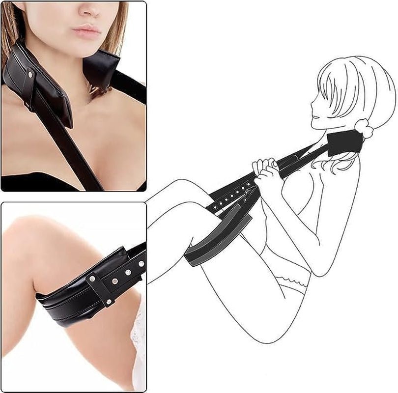 DomineX BDSM Wedge Ramp Set with Cuffs & Sex Dice - SinfulX - Personal Care > Sexual Wellness > Sex Pillow