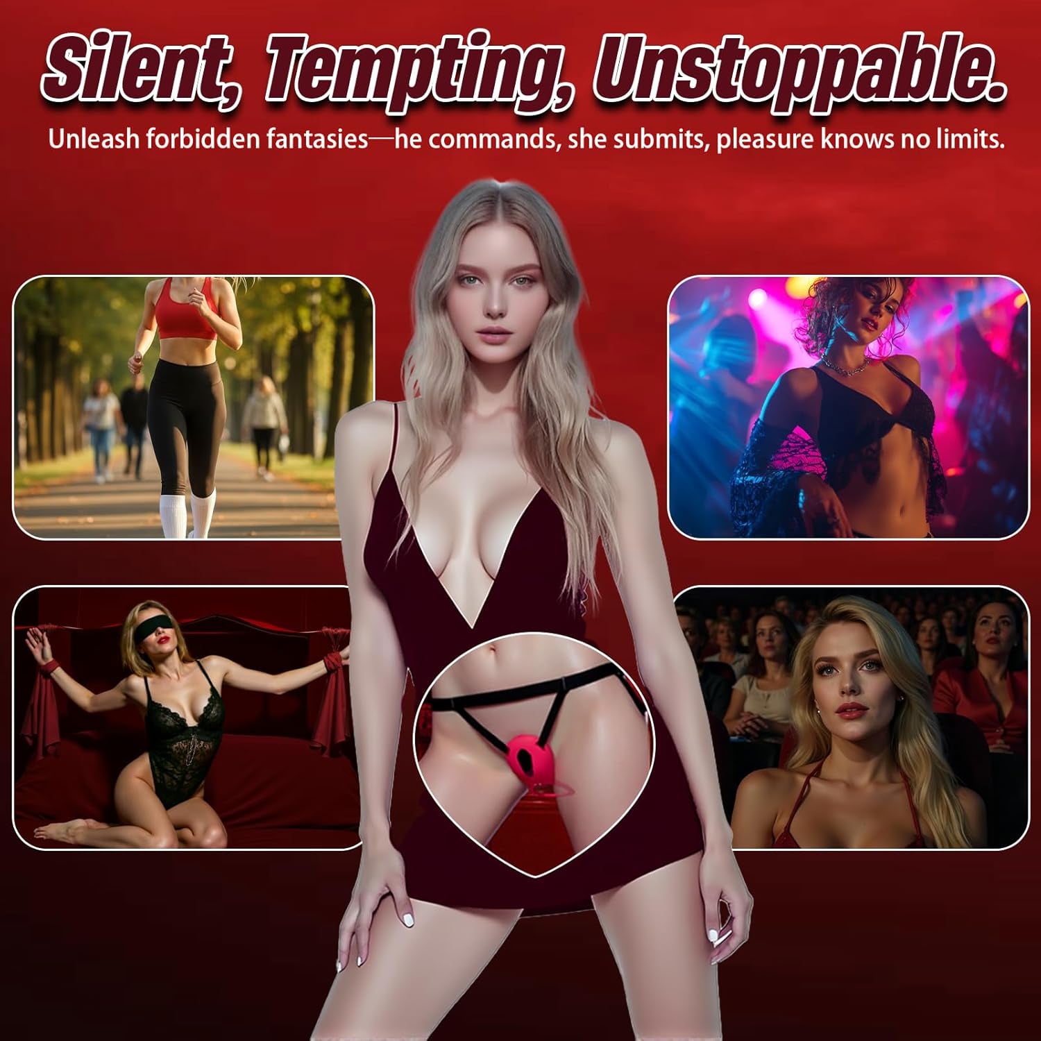 Couples Rose APP Remote Control Wearable Vibrator, Couples Women Men Adult Sex Toys Games, Clitoral Panty Vibrator Vibrating Cock Ring for Hands-Free,  BDSM Clitoral Stimulator Female Sex Toys
