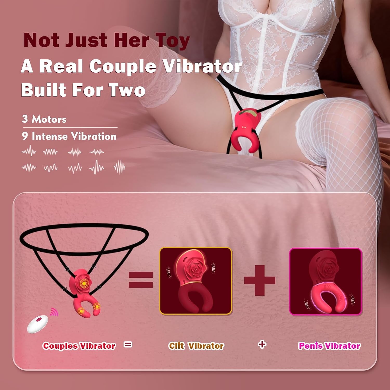 VelvetThorn 2-in-1 Rose Couples Vibrator | App Remote