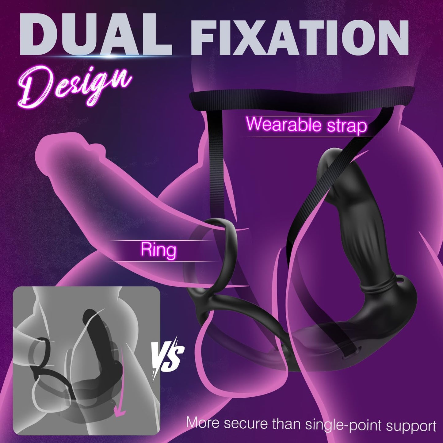 CoreDominus Thrusting Prostate Massager Cock Ring App Remote - SinfulX - Personal Care > Sexual Wellness > Prostate Massager Cock Ring