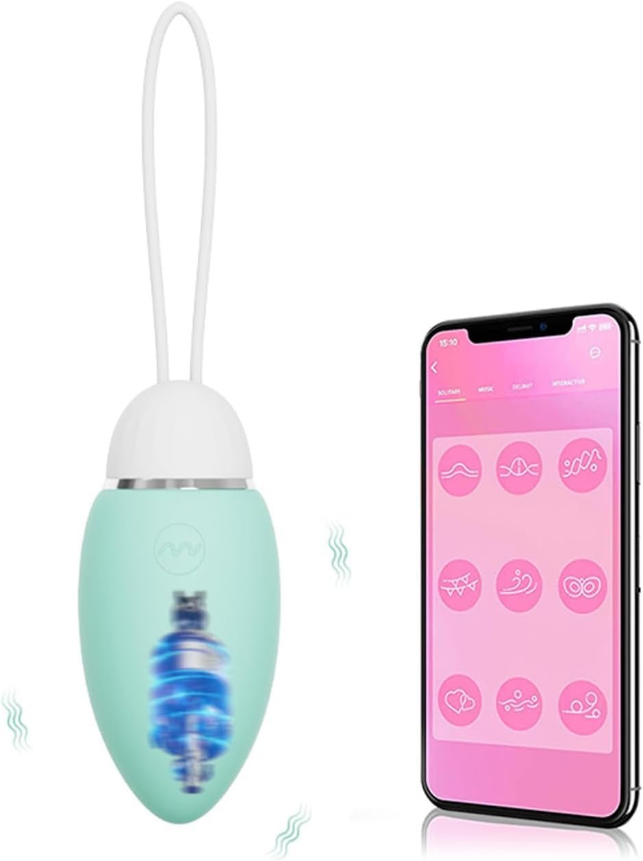 EmeraldSync App Remote Vibrating Egg 10 Modes Waterproof Quiet - SinfulX - Personal Care > Sexual Wellness > Bullet Vibrator