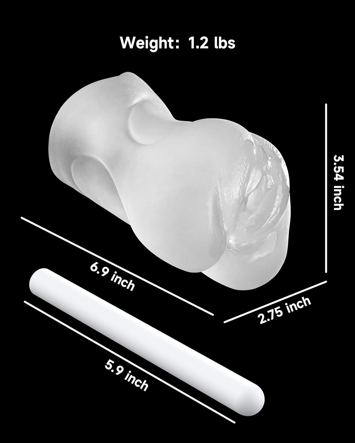 TrinityTouch Realistic Transparent Pleasure Doll Masturbator - SinfulX - 