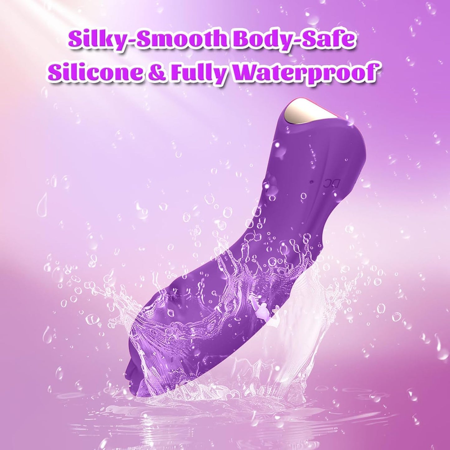 KittyCurve Cat Finger Vibrator 10 Modes Waterproof Purple - SinfulX - Personal Care > Sexual Wellness > Finger Vibrator