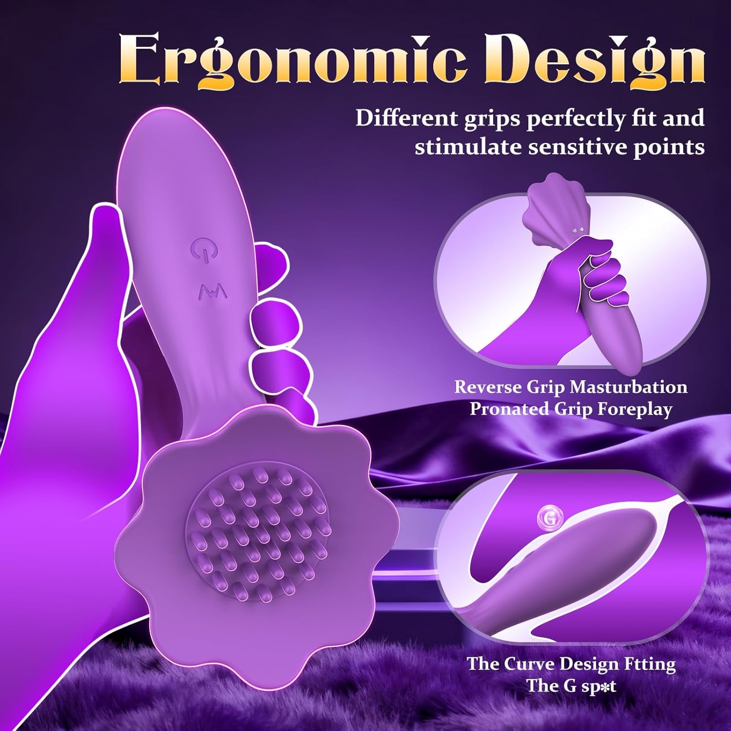 G-Spot Vibrator - Couples Sex Toy, Nipple, Clitoris, and Anal Stimulator, 10 Vibration and Tapping Modes, Waterproof Vibrator Massager, Adult Sex Toy, Suitable for Women and Couples