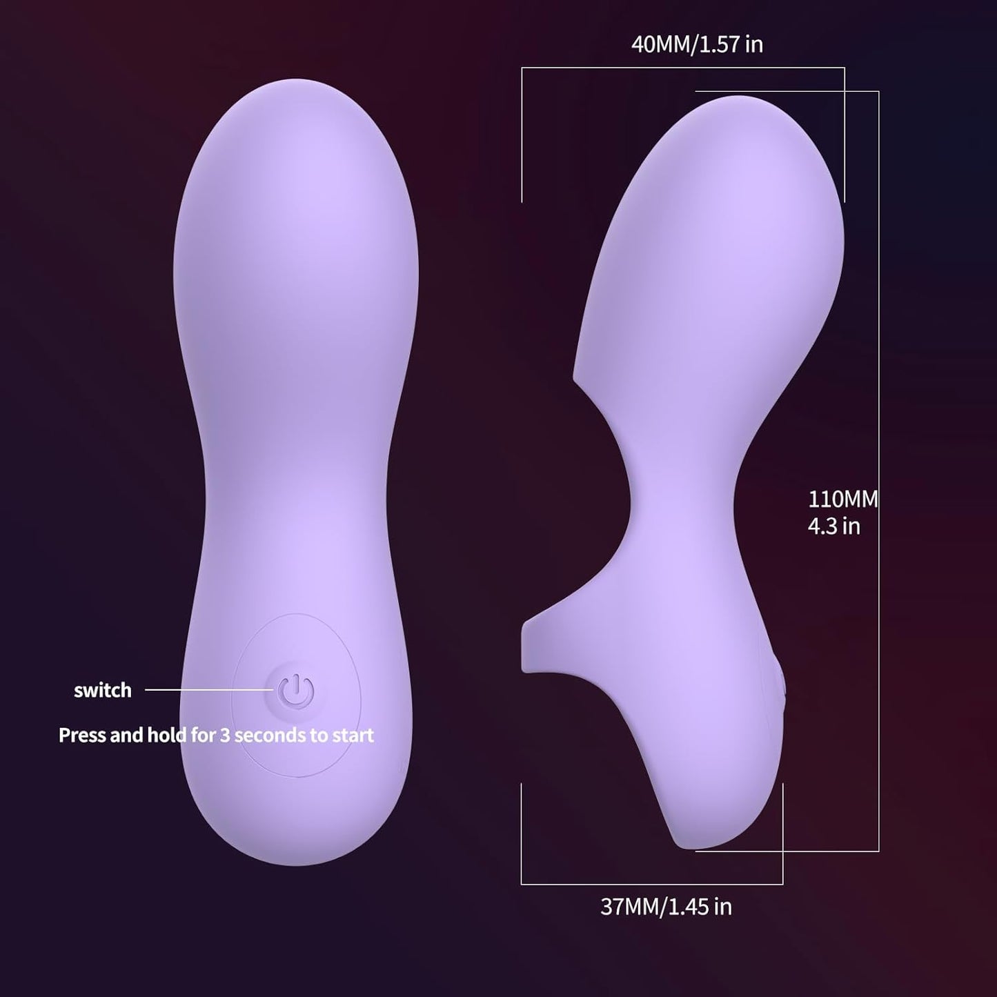 ArcPulse Finger Vibrator 10 Modes Waterproof USB Mini - SinfulX - Personal Care > Sexual Wellness > Finger Vibrator