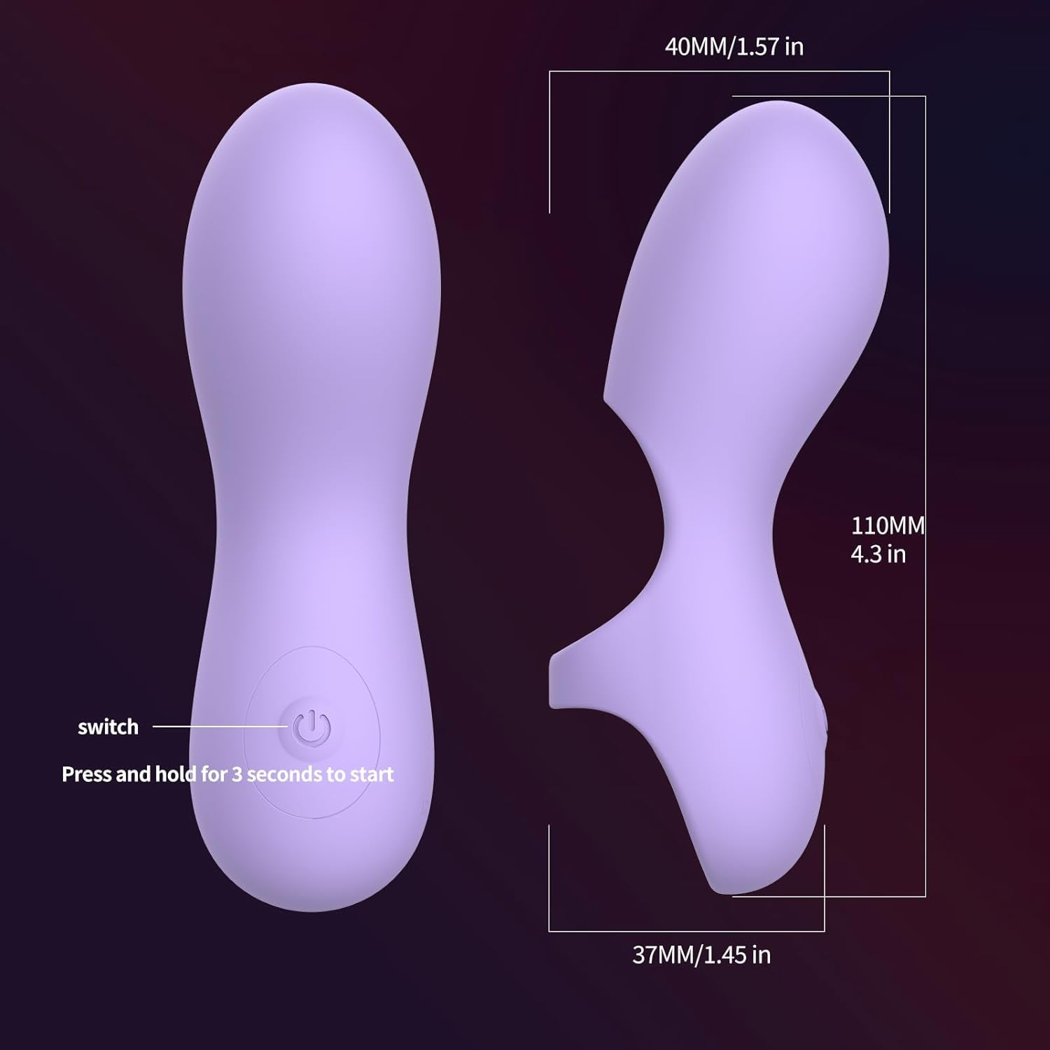 ArcPulse Finger Vibrator 10 Modes Waterproof USB Mini - SinfulX - Personal Care > Sexual Wellness > Finger Vibrator
