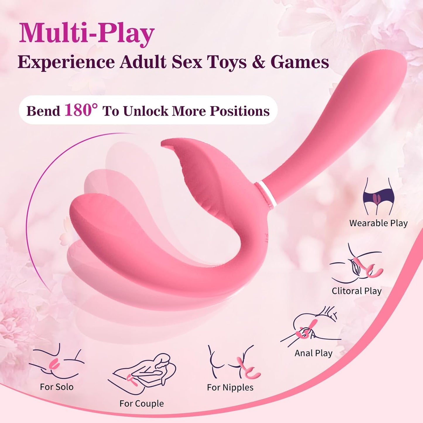 TriSync Strapless Strap On Vibrator Remote 3 Motor - SinfulX - Personal Care > Sexual Wellness > Strapless Strap - On