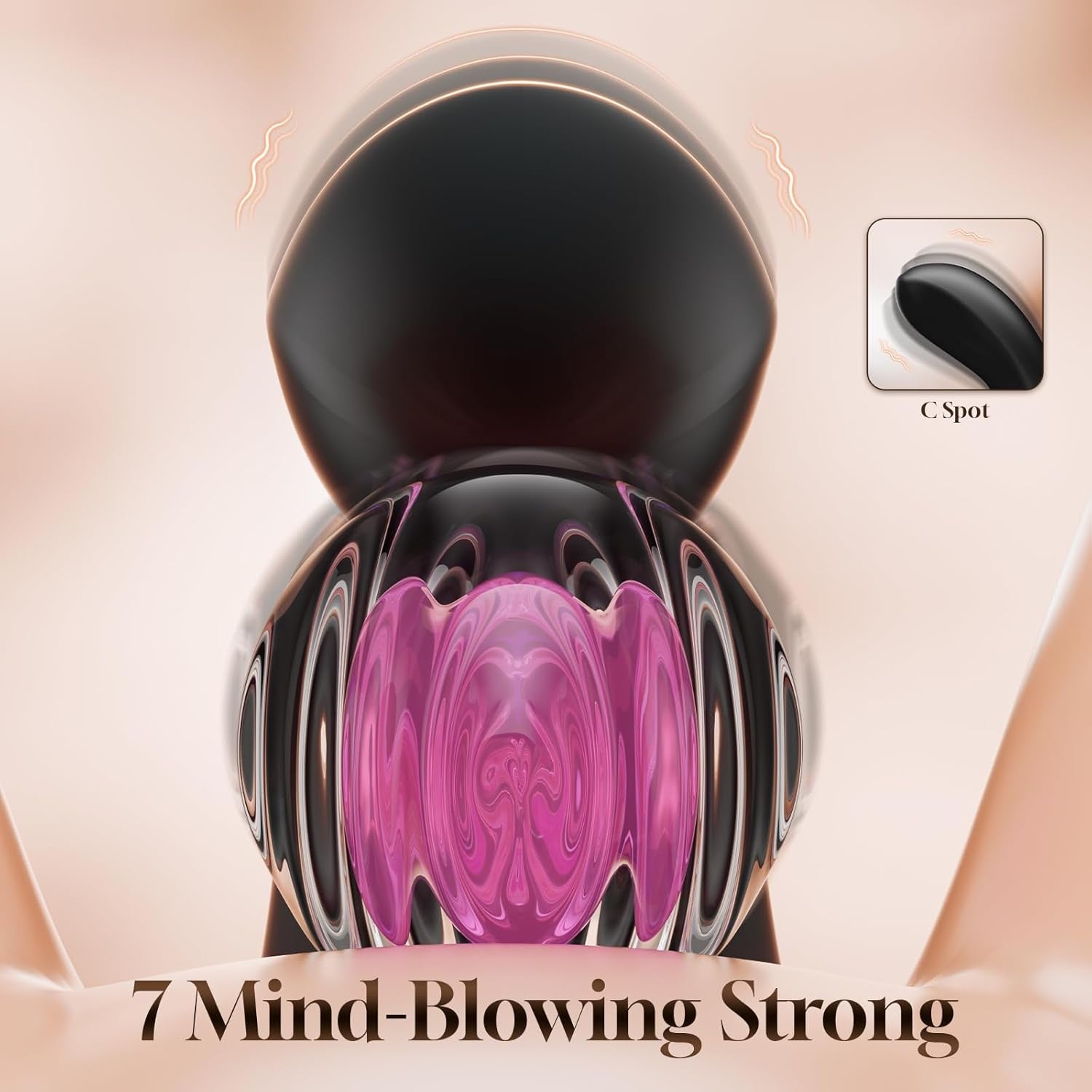 Vibrator Dildo Rabbit Sex Toys - G Spot Vibrator Massager for Women Clitoral Nipple Stimulation, 3 in 1 Sex Toys with 14 Vibration & 7 Tongue Licking Flapping, Adult Product Aurieel (Black)