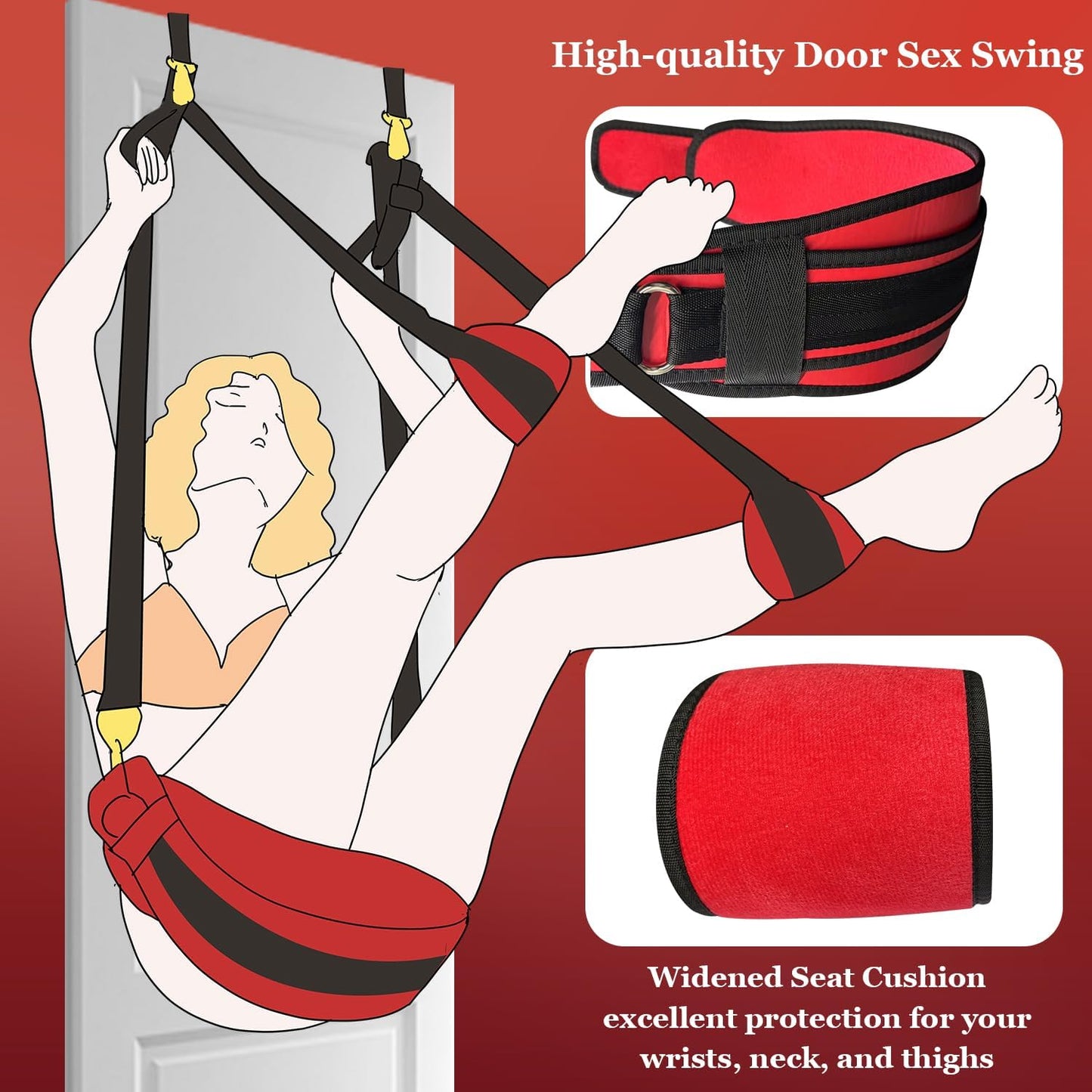 AerialyX 2 - in - 1 Door Sex Swing Large Cushion - SinfulX - Personal Care > Sexual Wellness > Sex Swing
