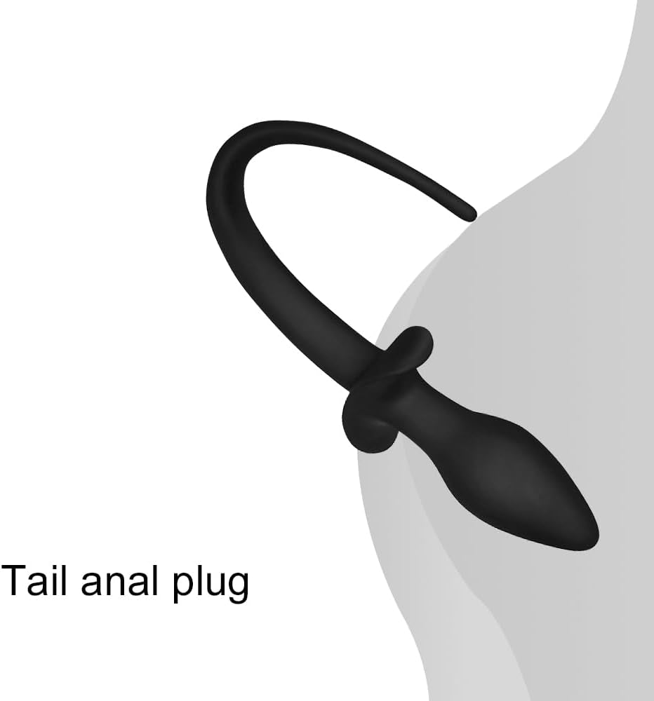 PuppyPlay Silicone Puppy Tail Butt Plug Trainer - SinfulX - 