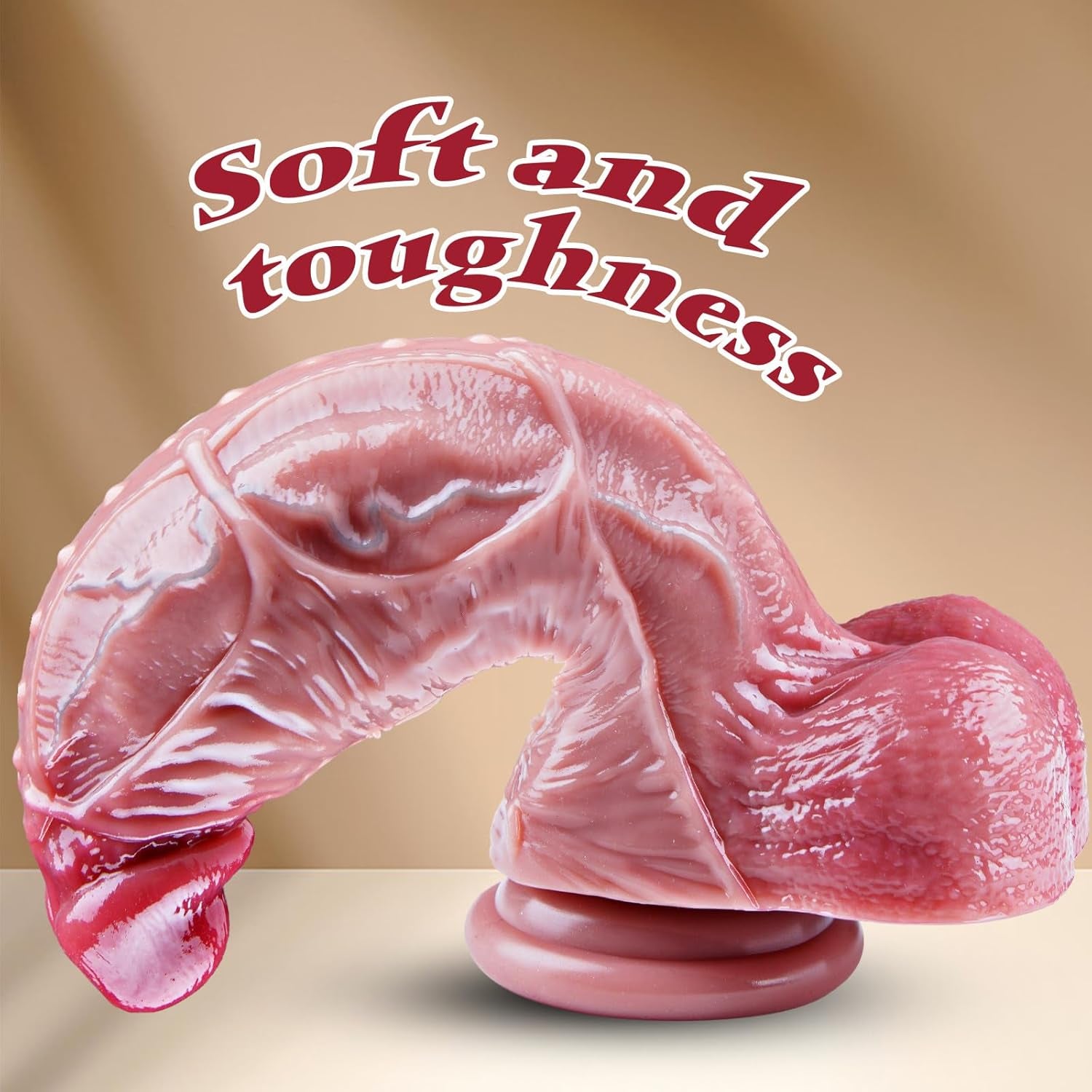 3" Diameter Huge Thick Dildo,10.4" Realistic Giant Extra Large Penis,Silicone Suction Dildo,Xxl Fat Long Dildos, G - Spot Anal Wide Adult Penis,Suitable for Experienced Men and Women - SinfulX - 