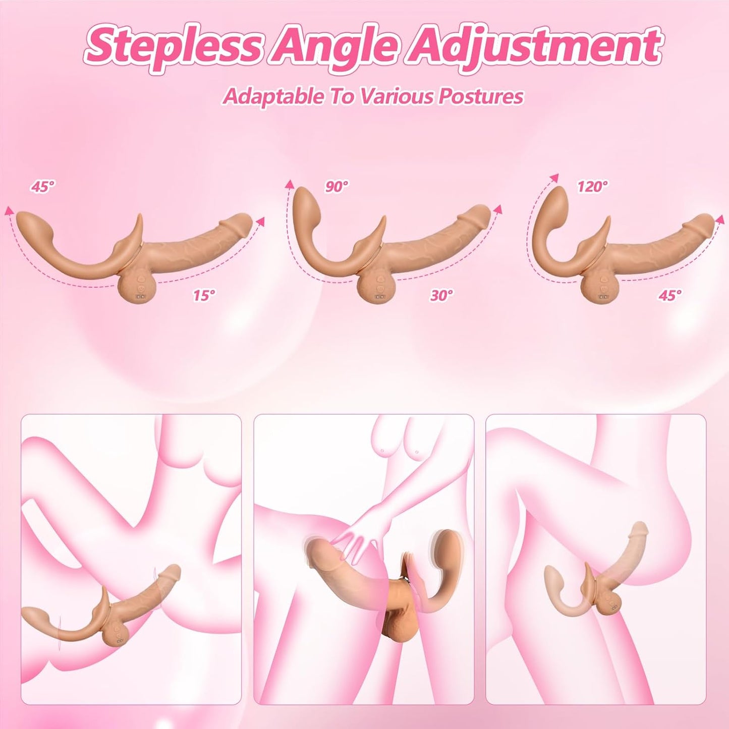 FlexRide Strapless Strap On Thrusting Vibrator - SinfulX - Personal Care > Sexual Wellness > Strapless Strap - On