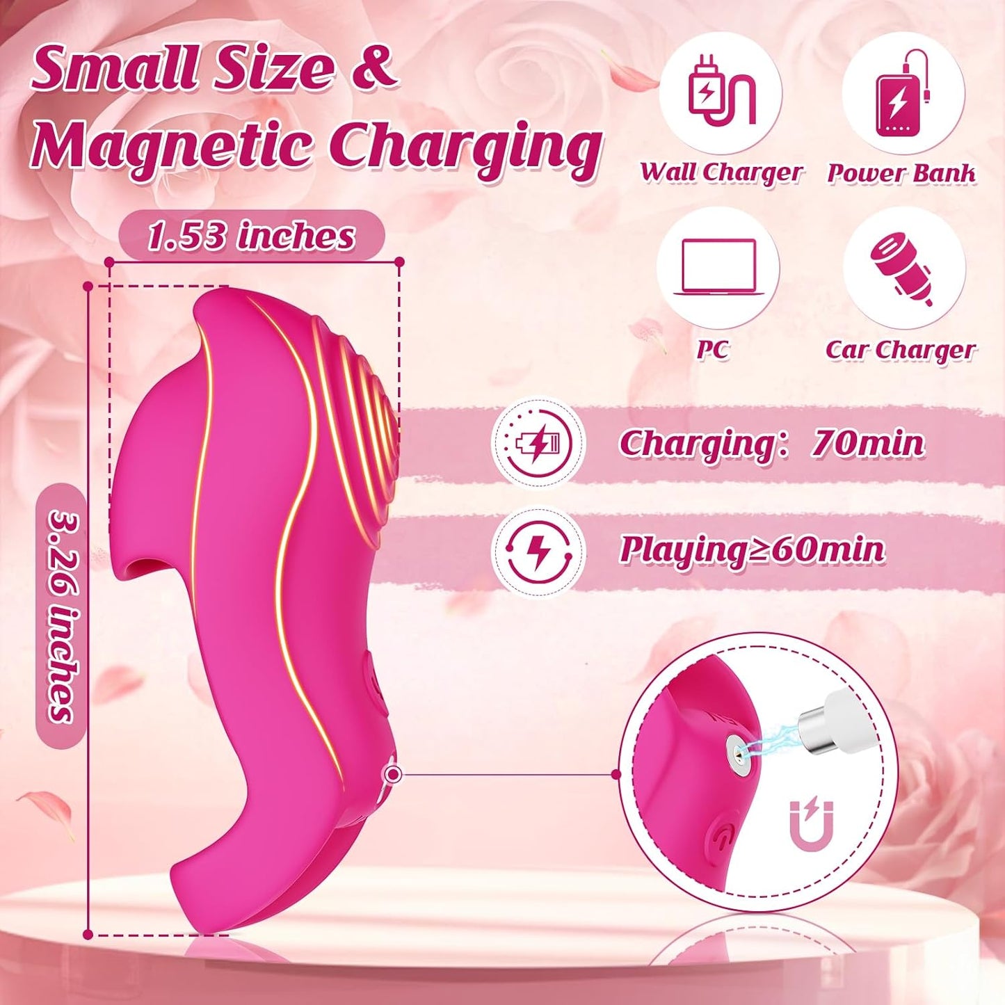 Adult Sex Toys - Finger Vibrator with 9 Vibration + 5 APP Modes, Women Sex Toys Mini Vibrator for G-Spot, Clitoral, Anal, Nipple Stimulation, Quiet & Waterproof Adult Toys for Women Couples