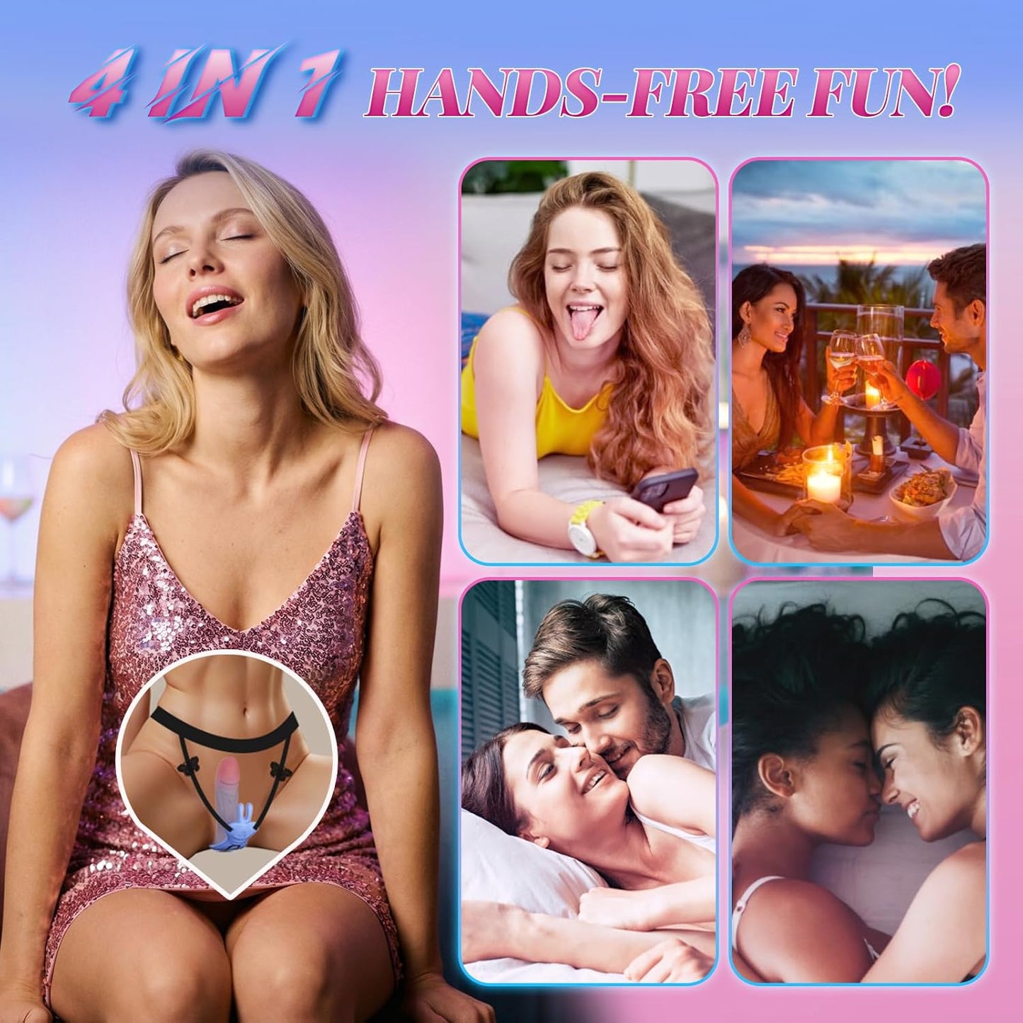 ThrustSync Thrusting Wearable Panty Vibrator APP Control - SinfulX - Personal Care > Sexual Wellness > Panty Vibrator