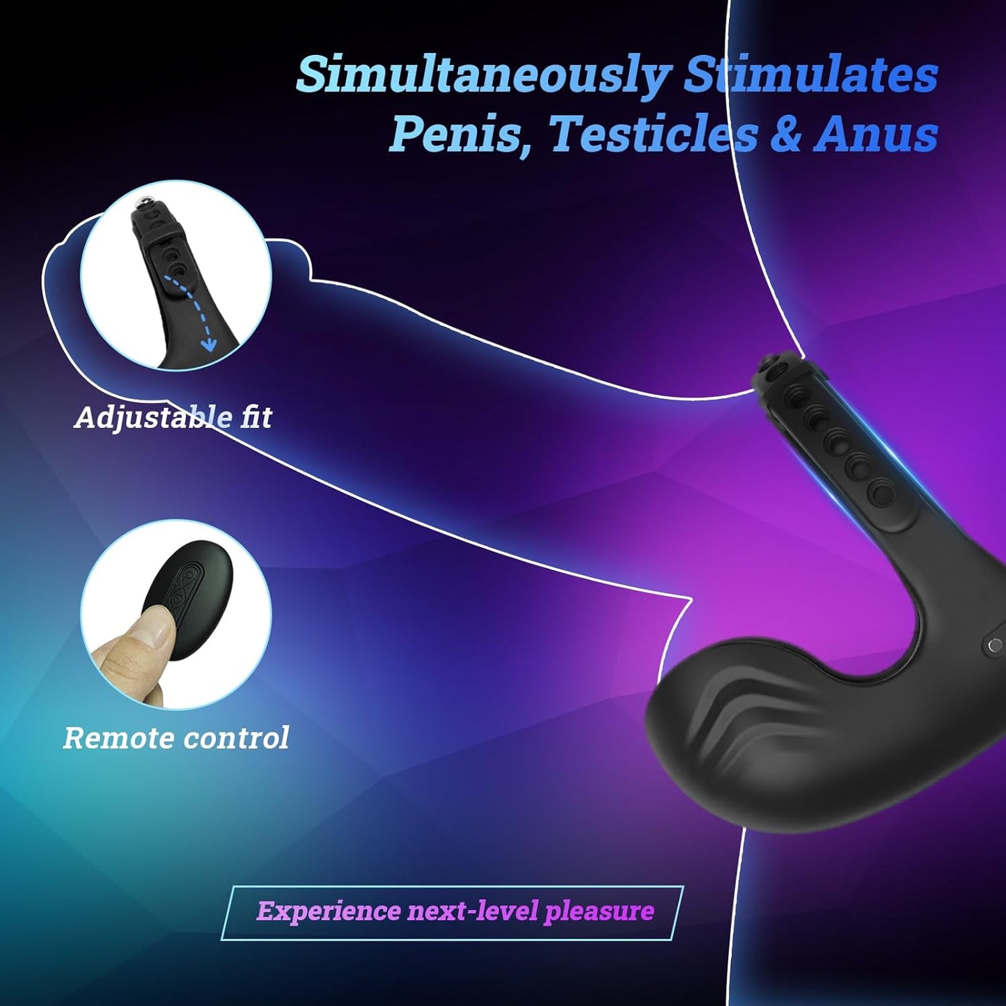 FlexCoreX Prostate Massager Cock Ring Remote Waterproof Kit - SinfulX - Personal Care > Sexual Wellness > Prostate Massager Cock Ring