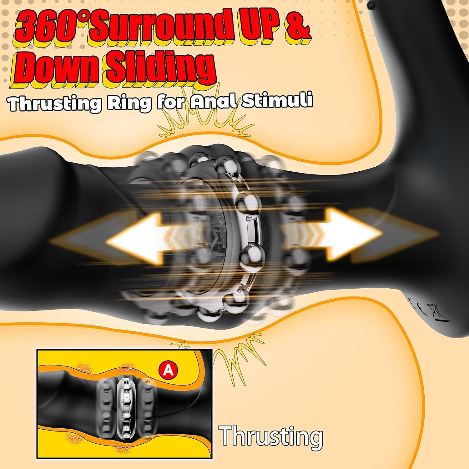 TriCoreX App Prostate Massager Cock Ring 9 Modes Waterproof - SinfulX - Personal Care > Sexual Wellness > Prostate Massager Cock Ring