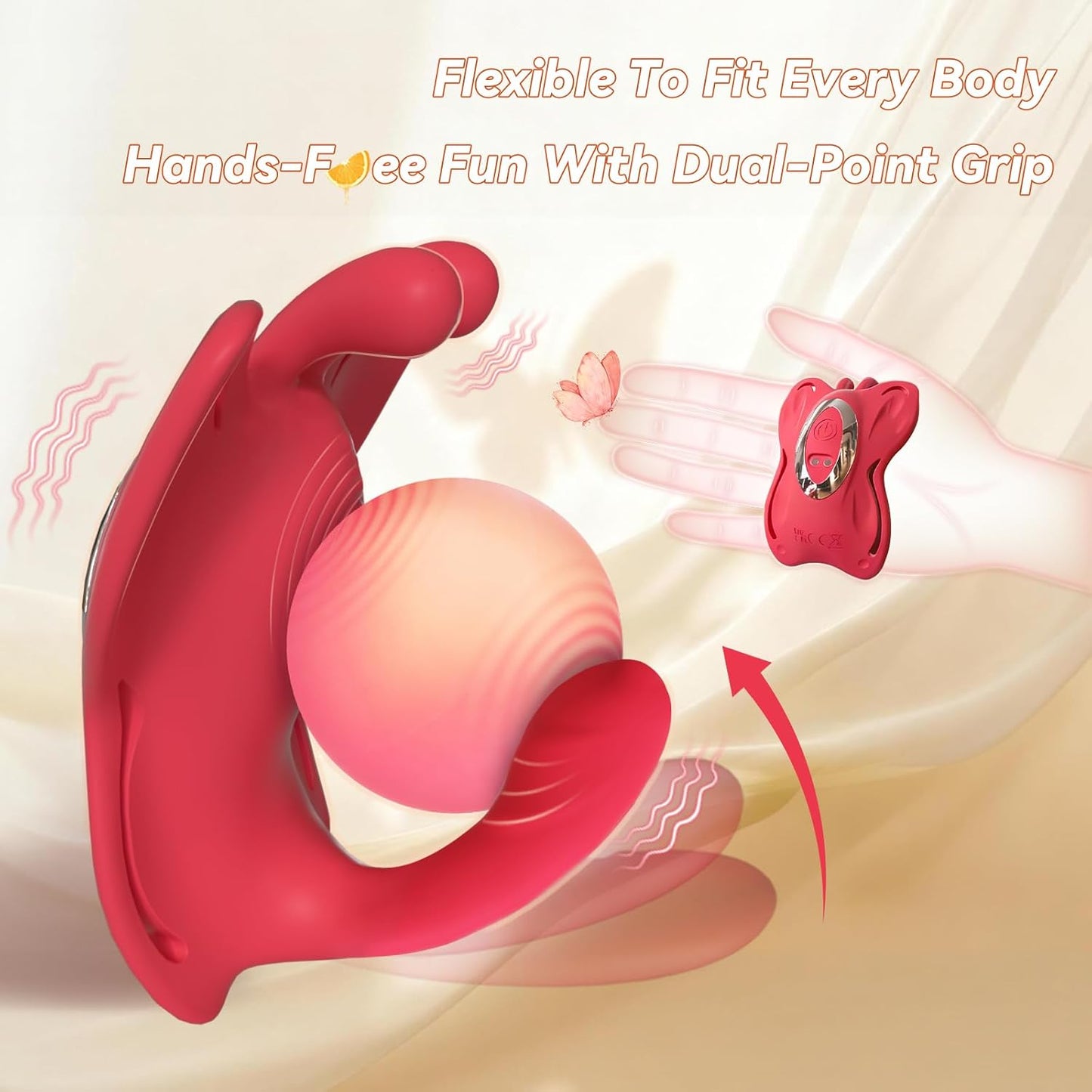 ButterflySync APP Butterfly Couple Panty Vibrator 9 Modes - SinfulX - Personal Care > Sexual Wellness > Panty Vibrator