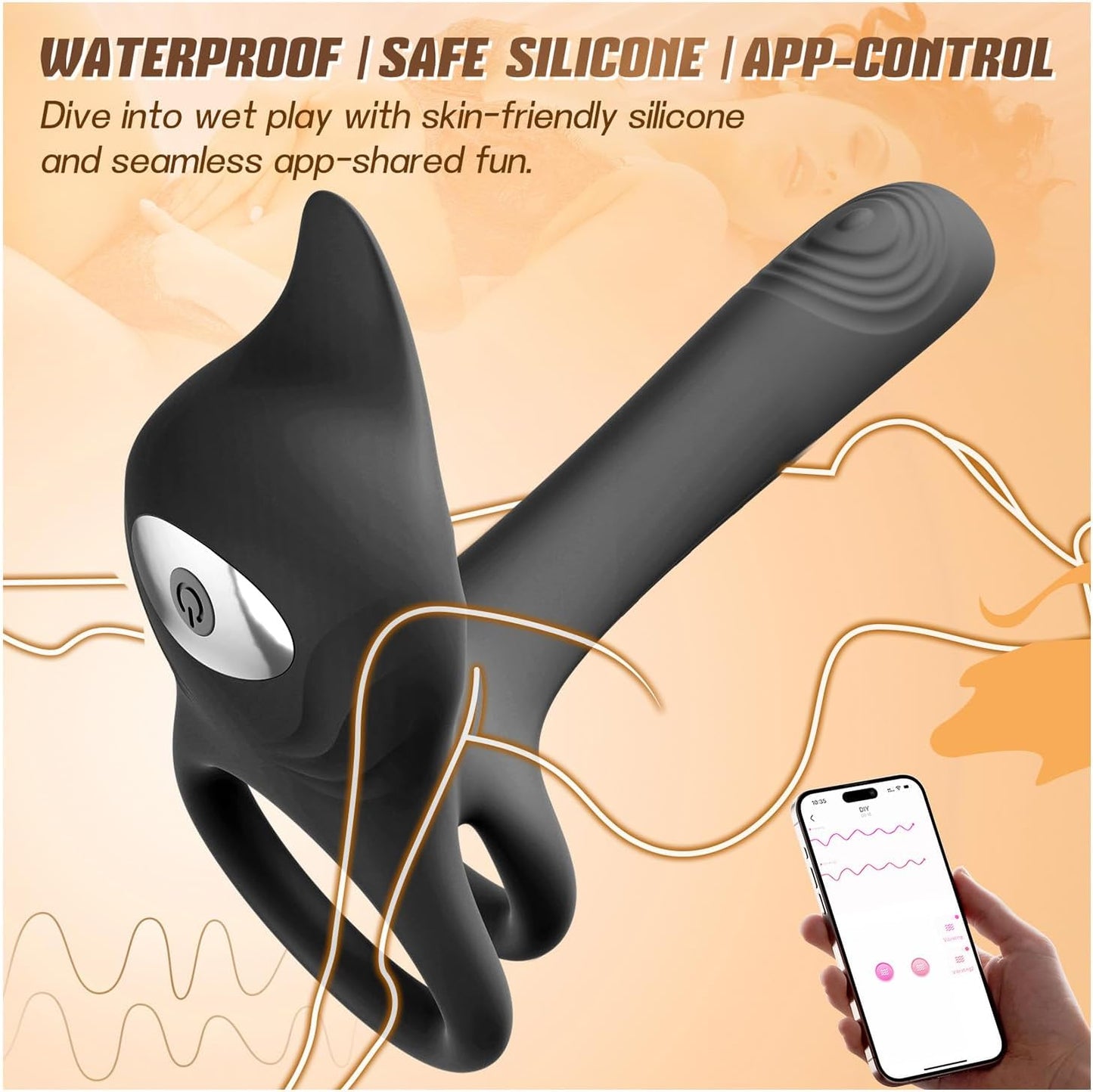NoirPetal Cock Ring Rose Clit Stimulator G - Spot Sleeve - SinfulX - Personal Care > Sexual Wellness > Couples Cock Ring