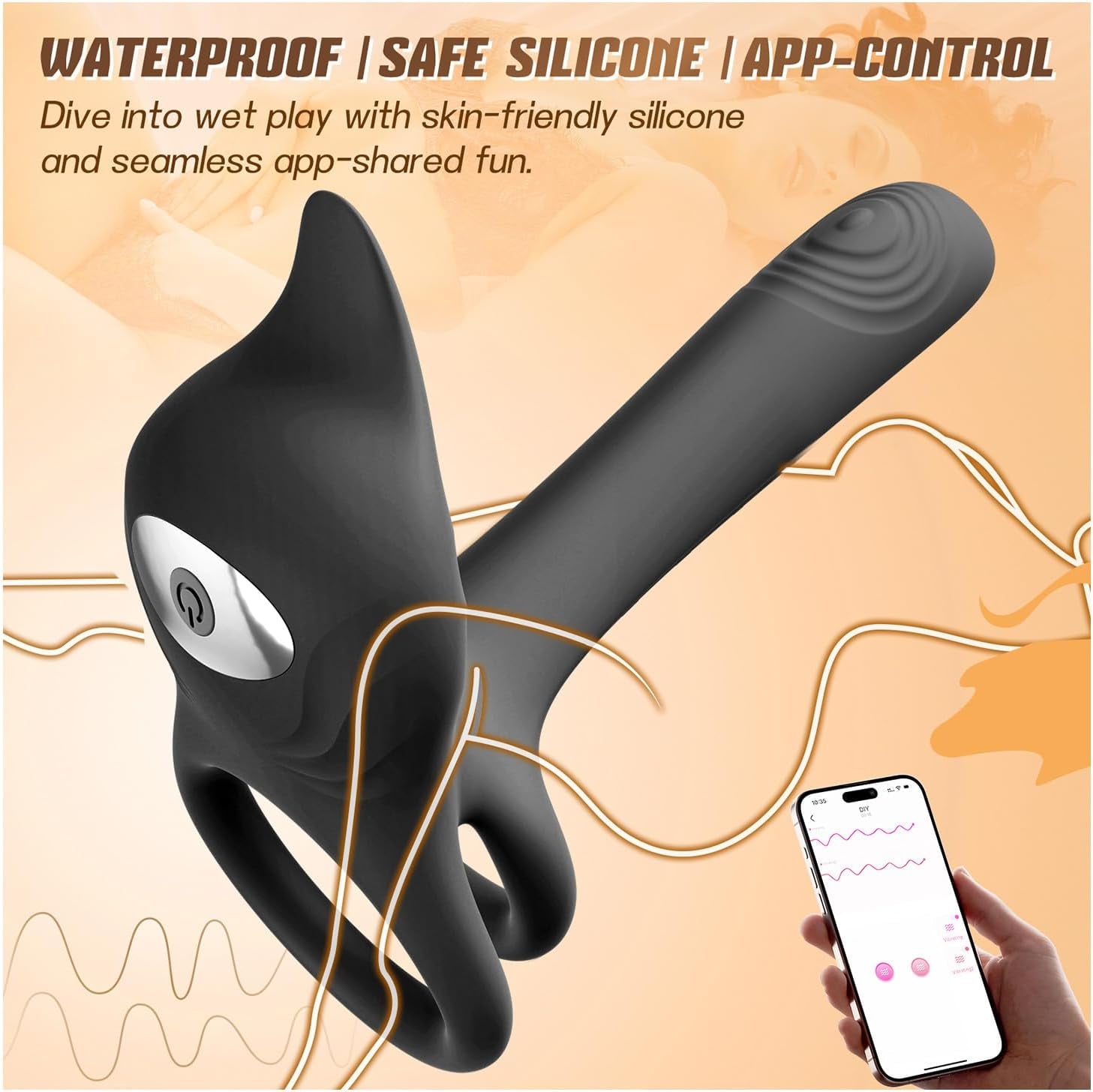 NoirPetal Cock Ring Rose Clit Stimulator G - Spot Sleeve - SinfulX - Personal Care > Sexual Wellness > Couples Cock Ring