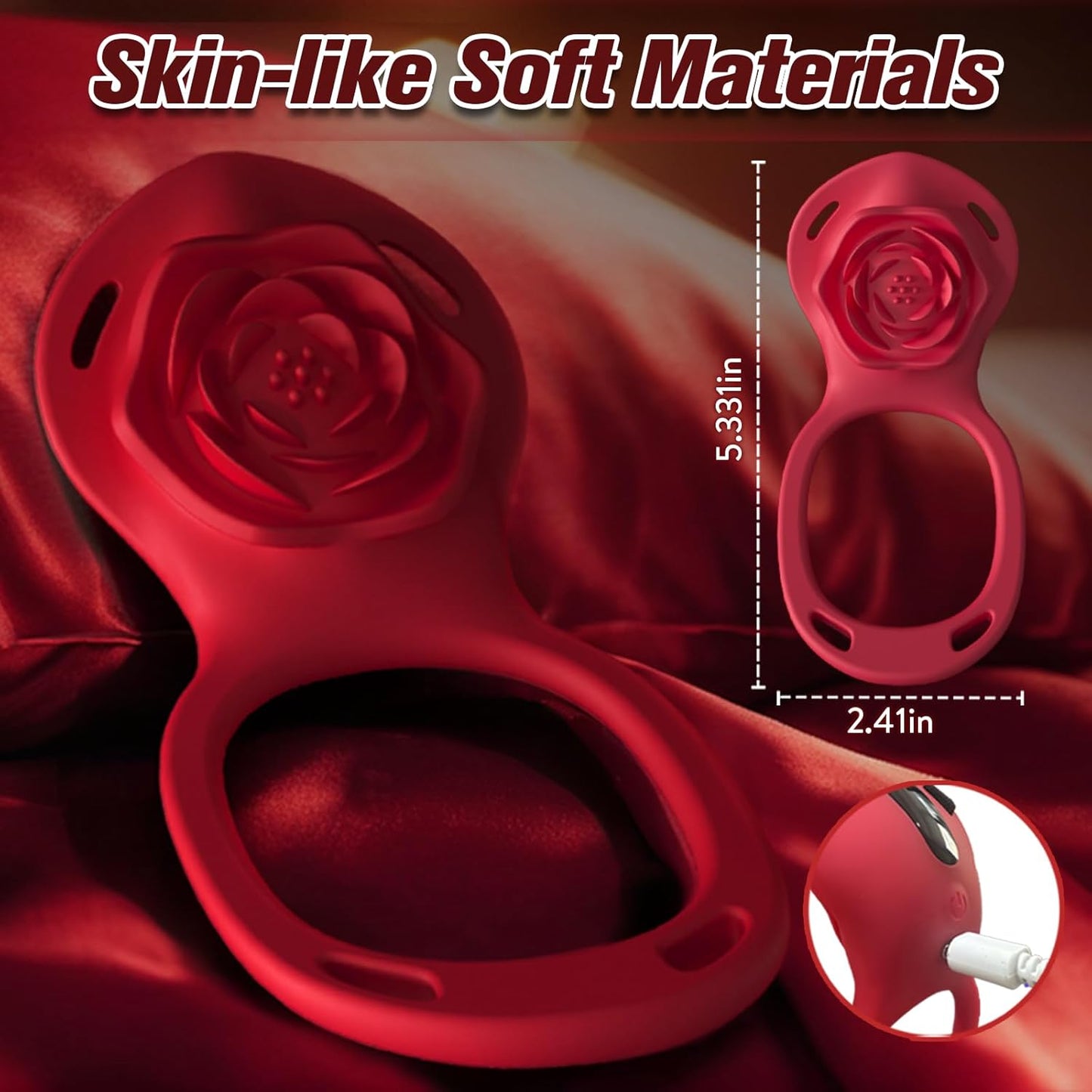 BloomControl Wearable Cock Ring Clit Stimulator App Remote - SinfulX - Personal Care > Sexual Wellness > Couples Cock Ring