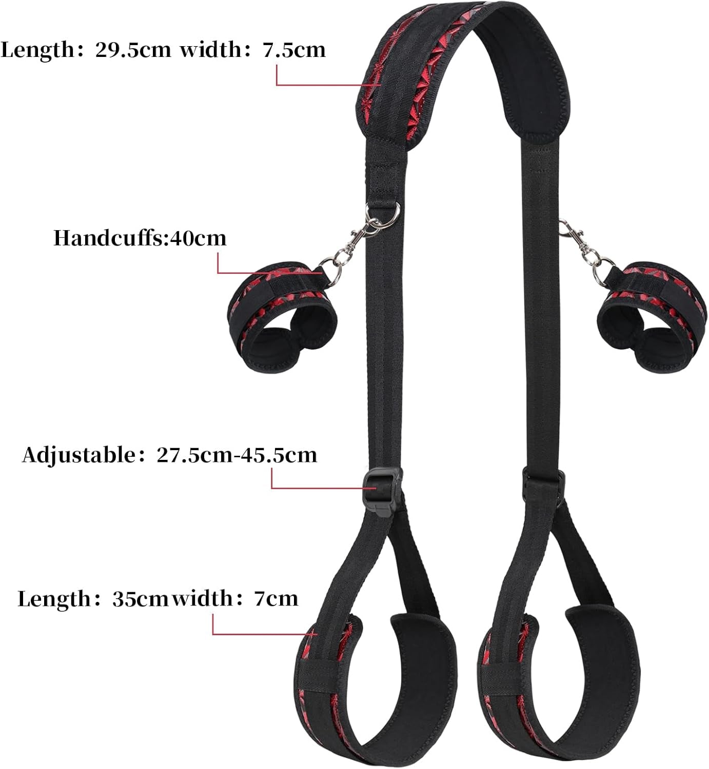 DiamondFlex Adjustable Sling Strap BDSM Kit with Cuffs - SinfulX - Personal Care > Sexual Wellness > Sex Sling