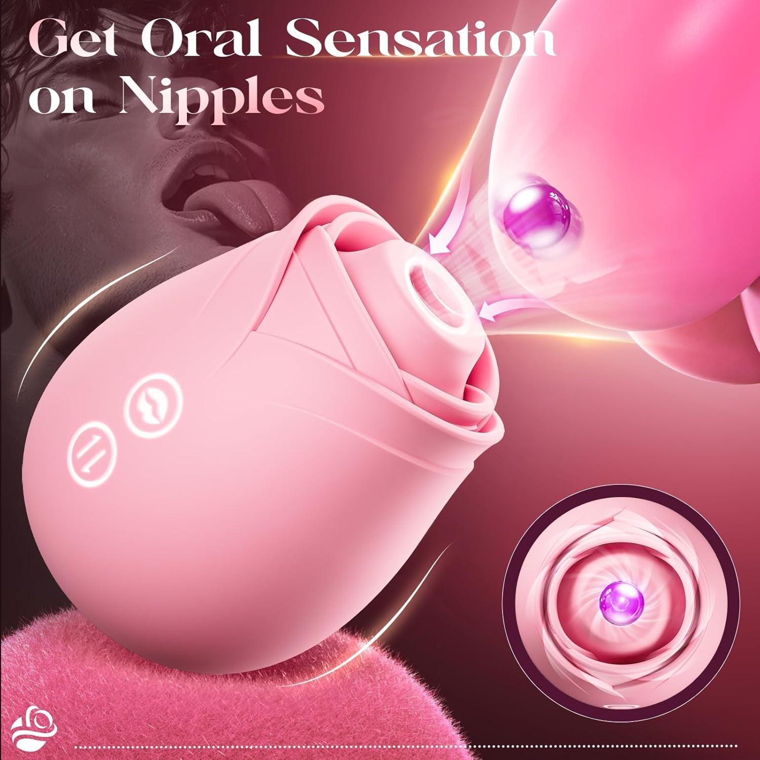 Rose Sex Toy Sucking Vibrator - Adult Toys for Women Sex Toys Rose Adult Toy 10 Suction Vibrators Dildo Jewelry Female Couples Clitoral Nipples Anal Toy - SinfulX - 