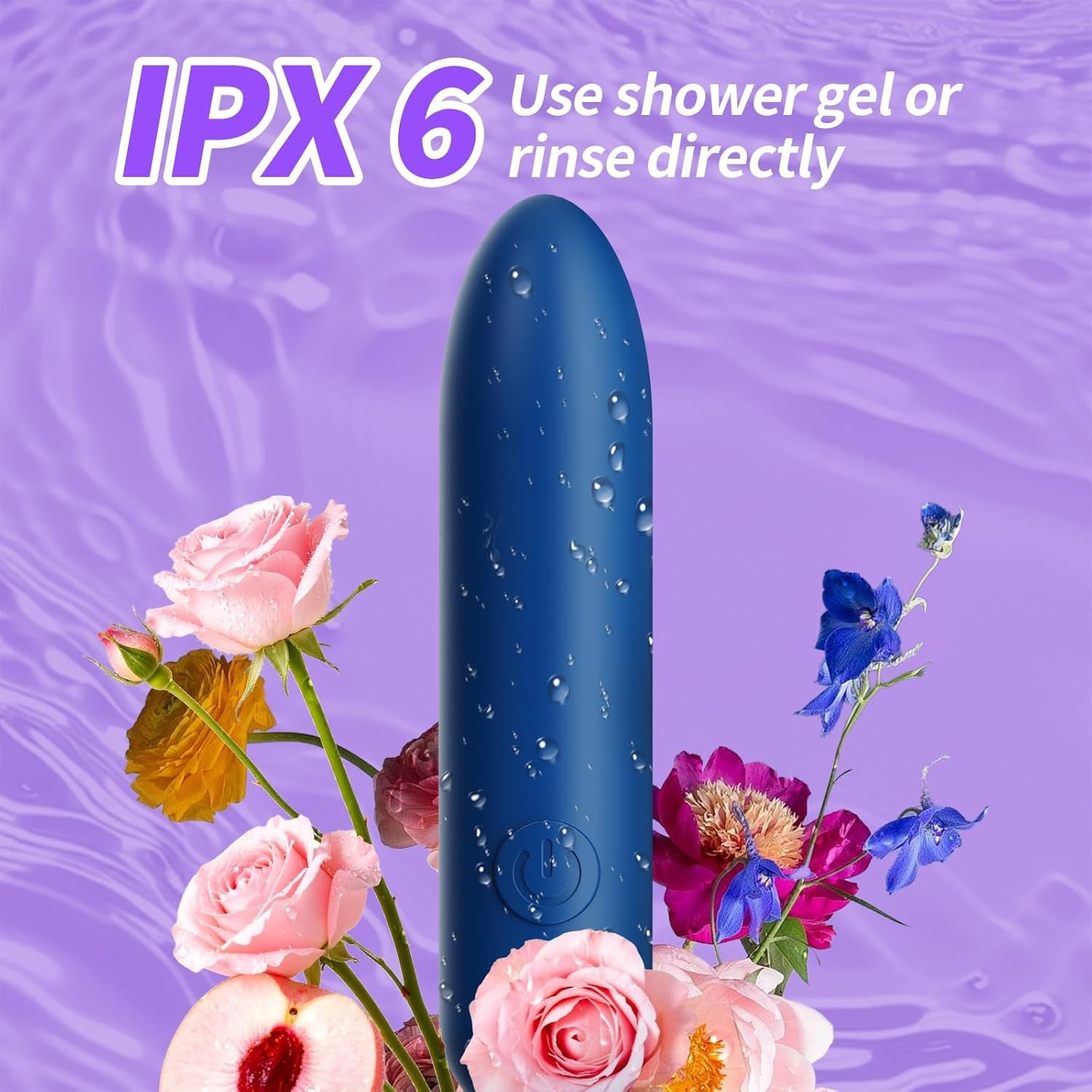 Mini Vibrator, Female Sex Toy Bullet Vibrator, 10 Vibration Modes, Portable Waterproof Adult Sex Toy, Nipple and Clitoral Stimulator, All-Silicone Rechargeable G-Spot Vibrator, Suitable for Couples.