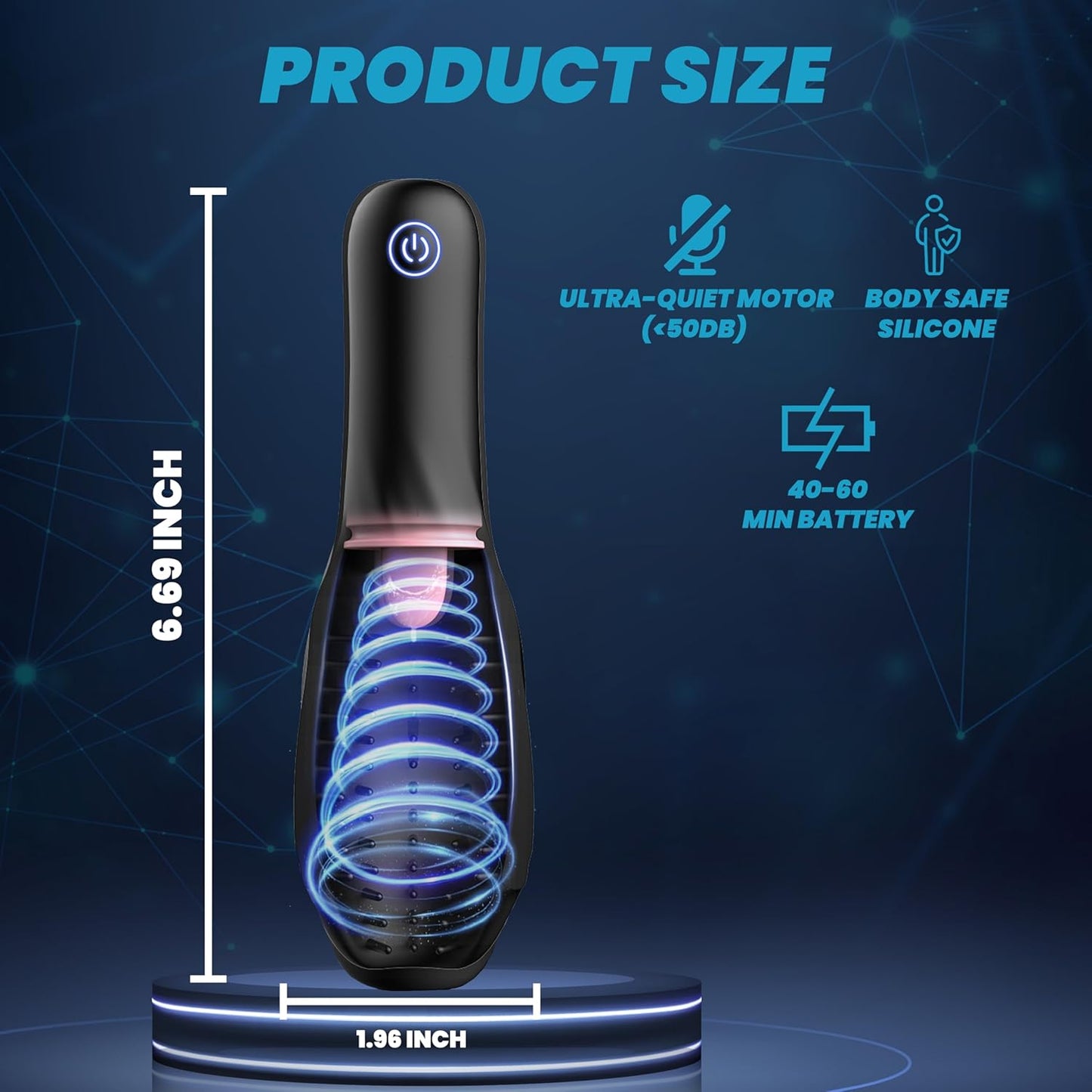 LickPulse 3 - in - 1 Licking Suction Male Stroker 10 Modes - SinfulX - Personal Care > Sexual Wellness > Male Suction Vibrator