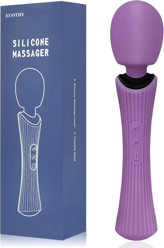VeloraPulse Rechargeable Wand Vibrator 12 Modes Waterproof - SinfulX - Personal Care > Sexual Wellness > Wand Vibrator