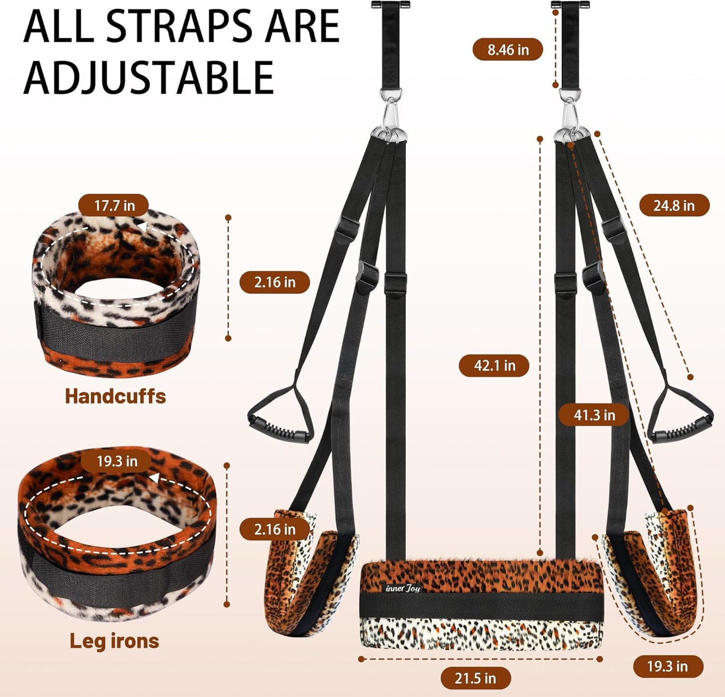 VelarynX Door Sex Swing Adjustable Cushion 330lb - SinfulX - Personal Care > Sexual Wellness > Sex Swing