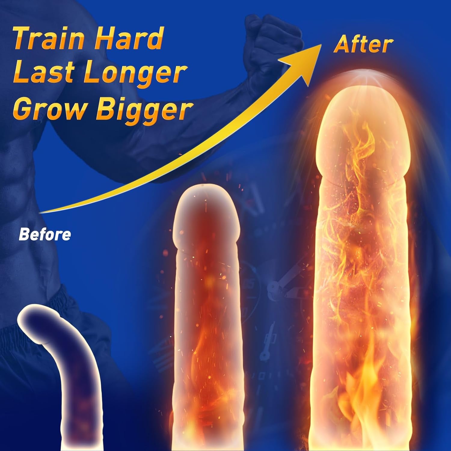 Male Sex Toys for Men Penis Vibrator - Male Masturbator with 10 Vibrating & Licking Training Tongue Stimulation for Glans & 360° Wrapped Sex Machine Stroker, Adult Sex Toys & Games for Gay Men - SinfulX - 
