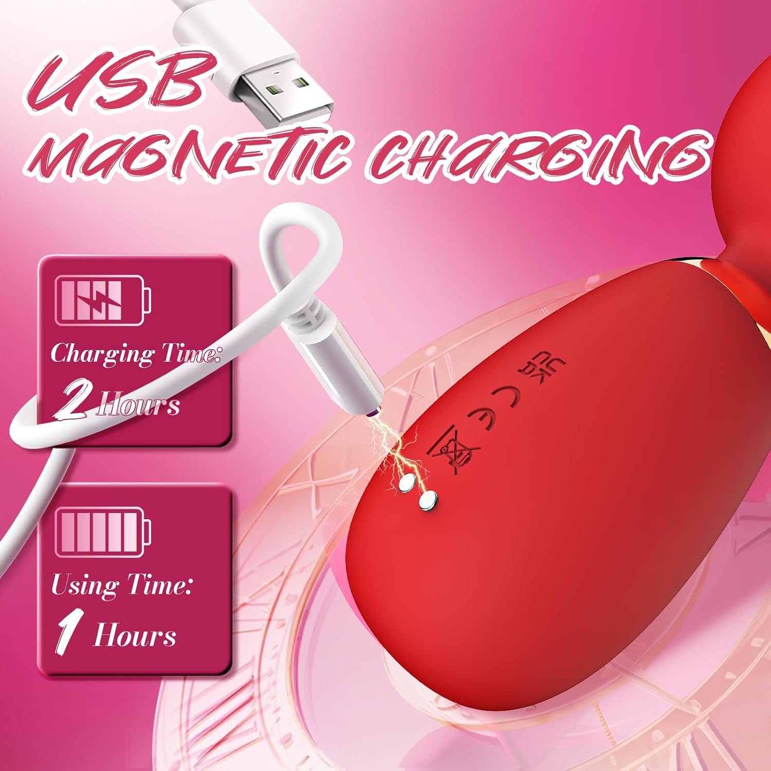 Vibrator Wand Sex Toys Women, Mini Vibrator Clitoral Stimulator with 10 Vibration Modes, Adult Toys for Women Vibrating Wand Massager, Vibrators Waterproof Female Sex Toys Adult Sex Toys & Games