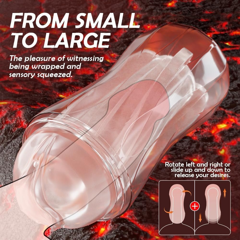 ClearGrip Spiral Suction Transparent Stroker - SinfulX - Fleshlight/Masturbator